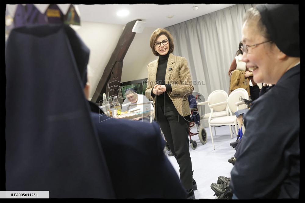 Exclusive - Rachida Dati Meets With Nuns - Paris