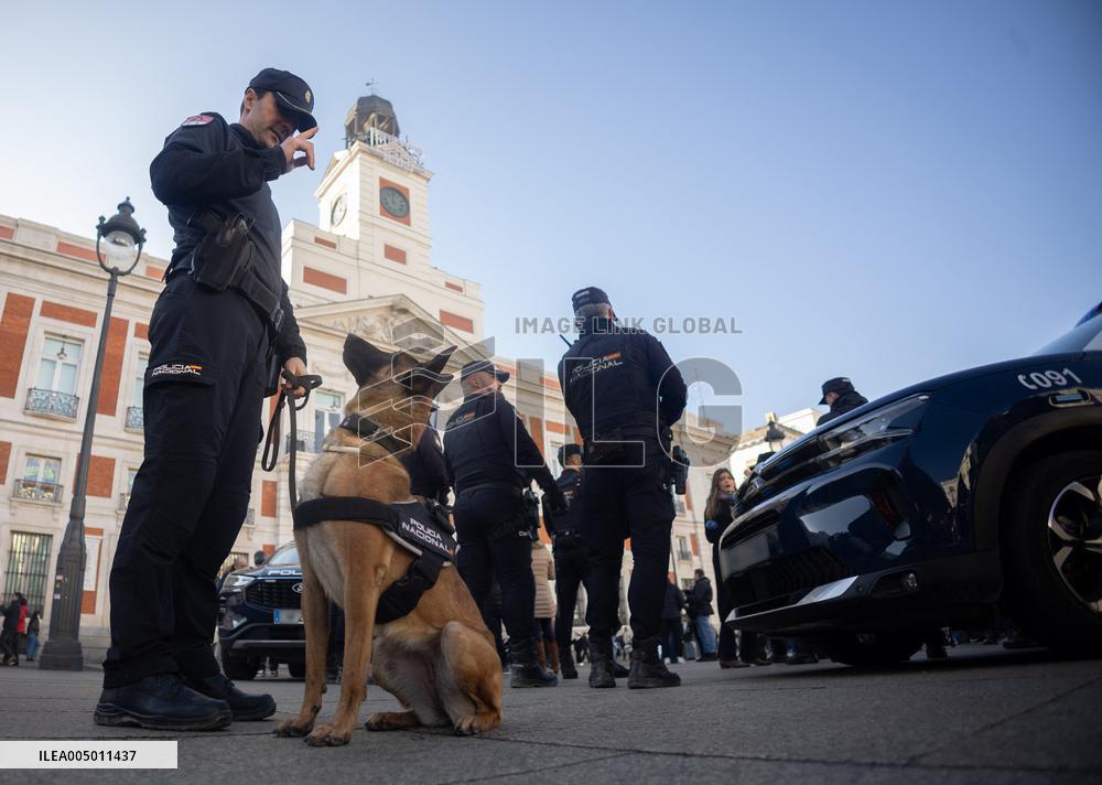 Madrid Police Headquarters Presents New Years Eve Security Plan - Madrid