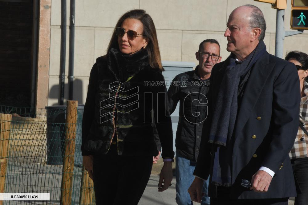 Funeral of Businessman Carles Vilarrubi - Barcelona