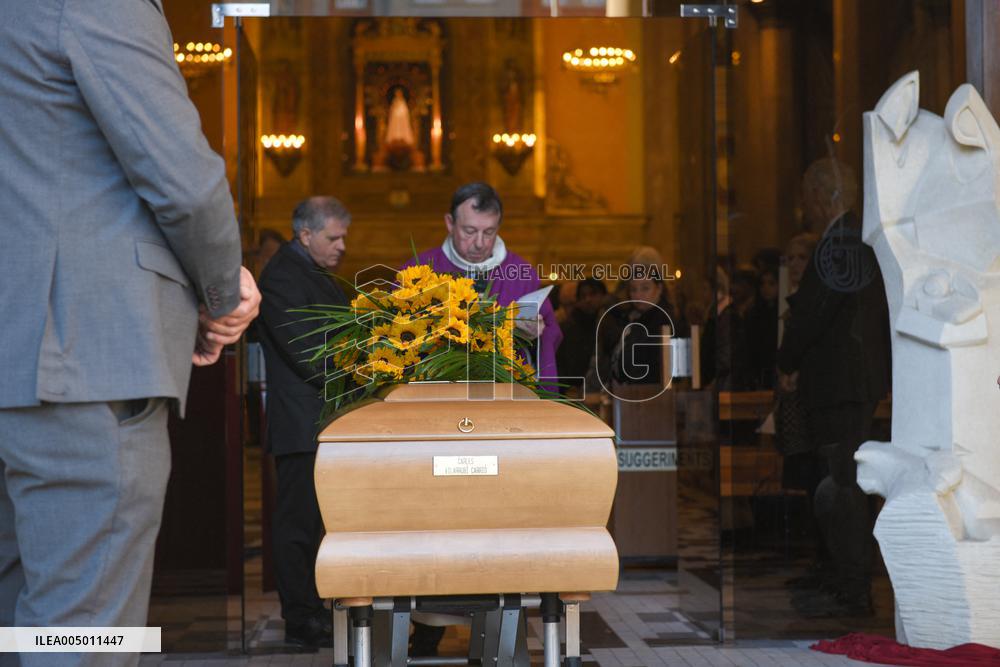 Funeral of Businessman Carles Vilarrubi - Barcelona