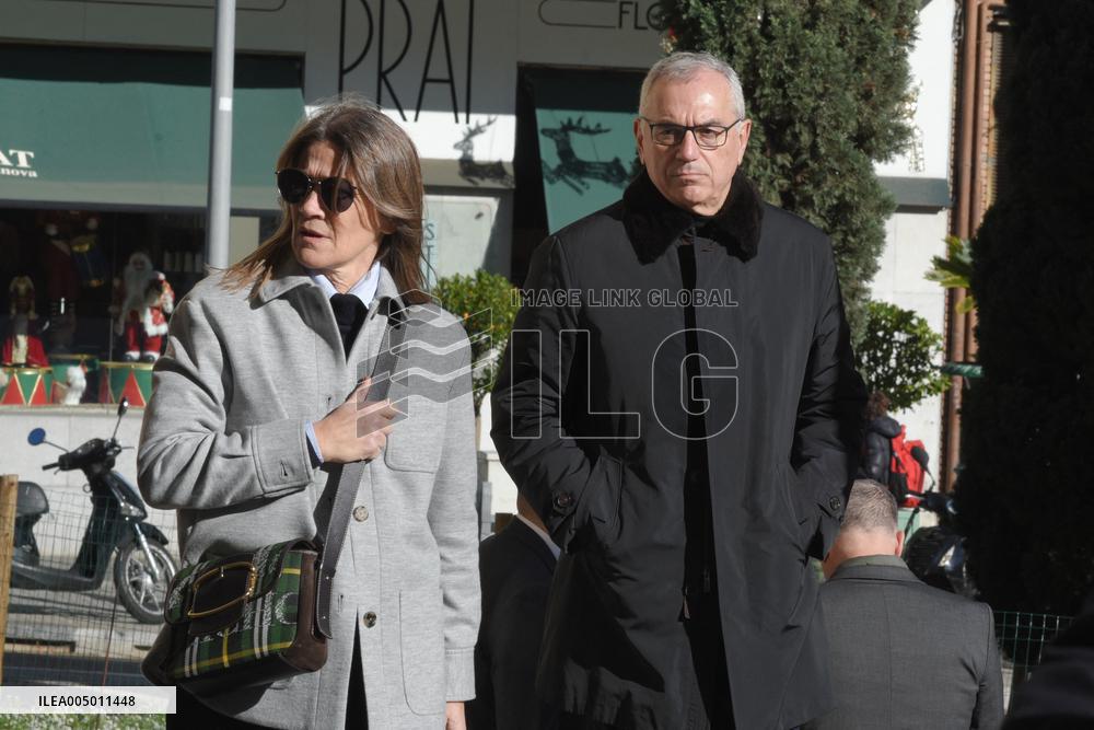 Funeral of Businessman Carles Vilarrubi - Barcelona