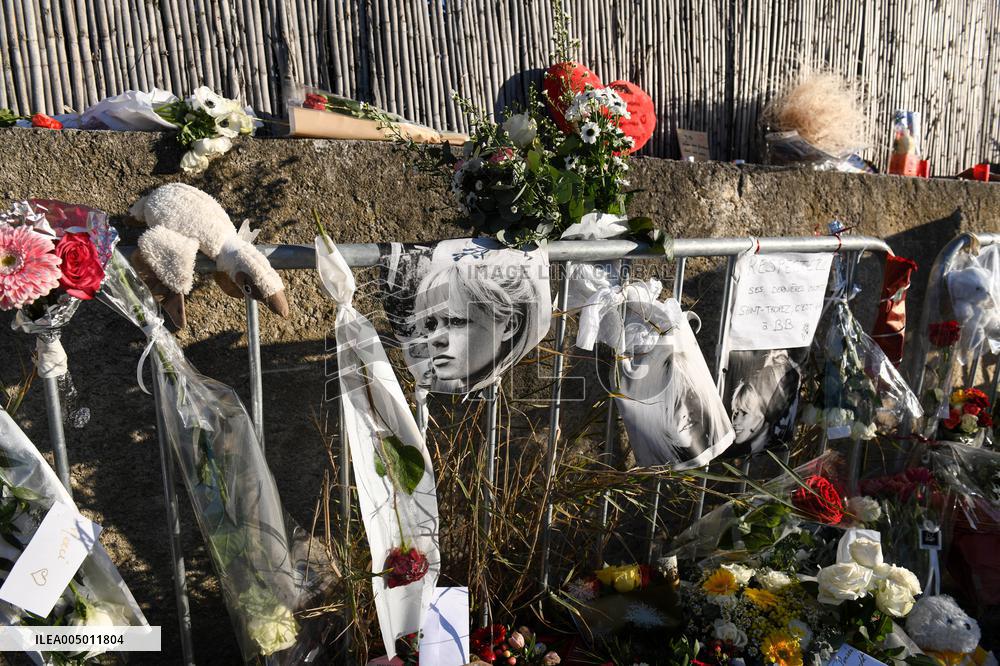 Hommage To Brigitte Bardot Outside Her House - Saint Tropez