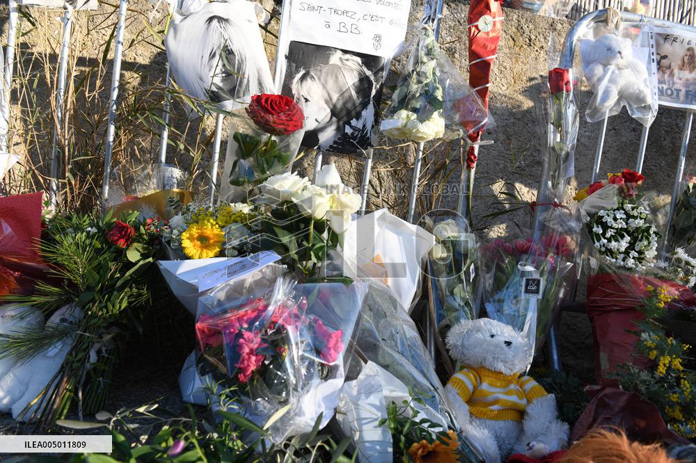 Hommage To Brigitte Bardot Outside Her House - Saint Tropez