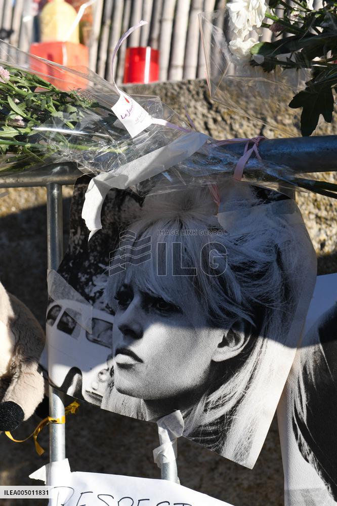 Hommage To Brigitte Bardot Outside Her House - Saint Tropez