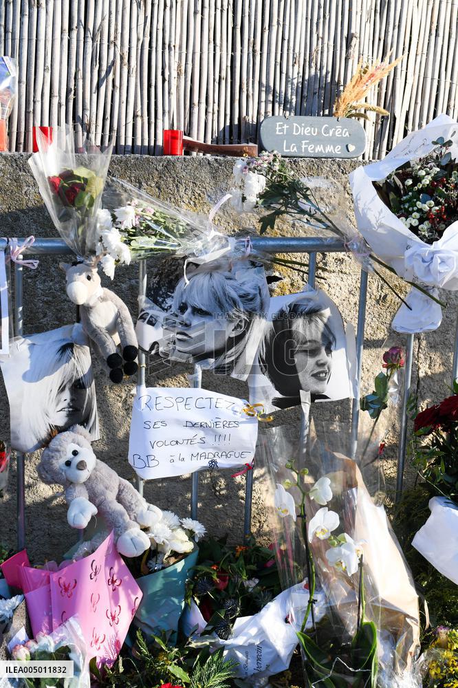 Hommage To Brigitte Bardot Outside Her House - Saint Tropez
