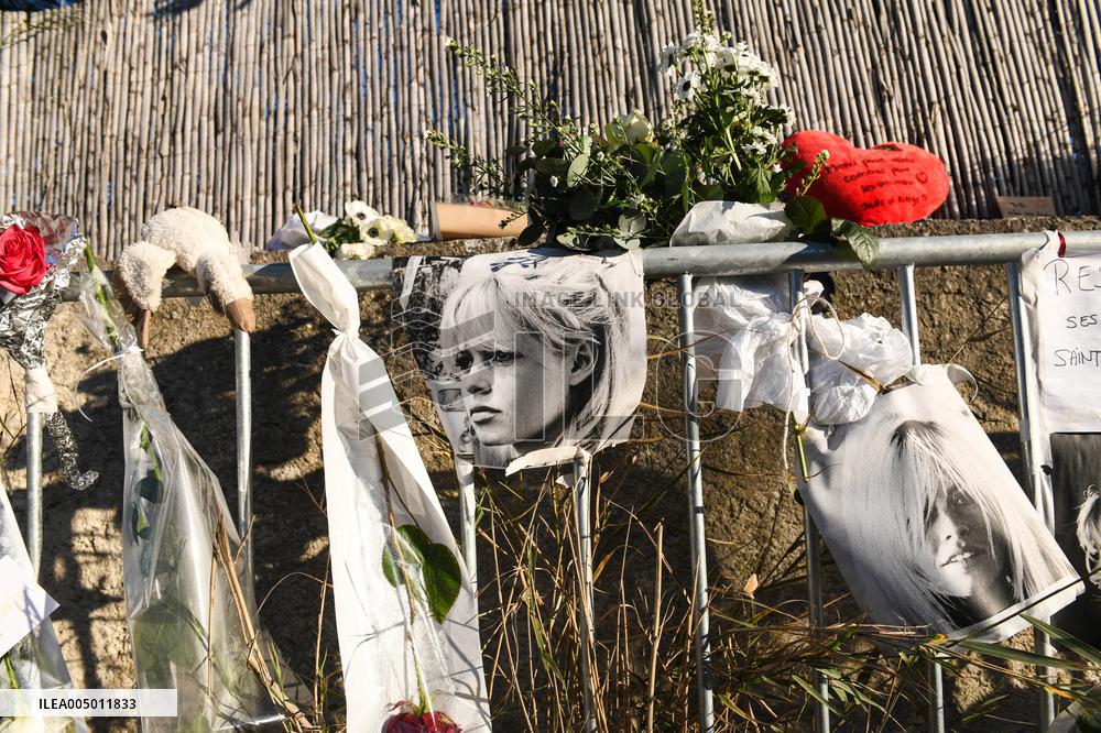 Hommage To Brigitte Bardot Outside Her House - Saint Tropez
