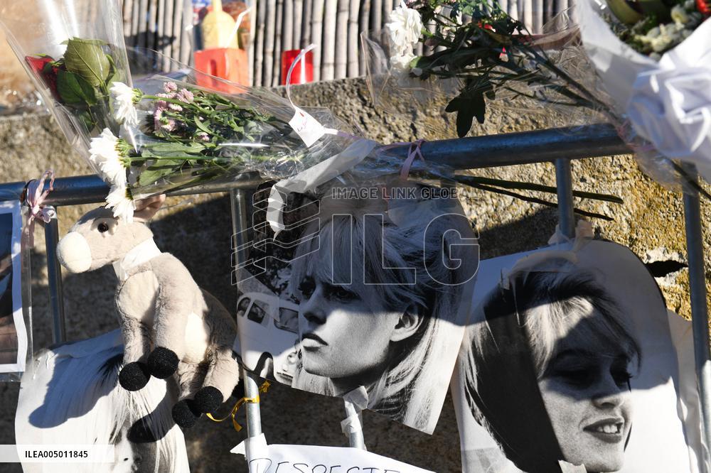 Hommage To Brigitte Bardot Outside Her House - Saint Tropez