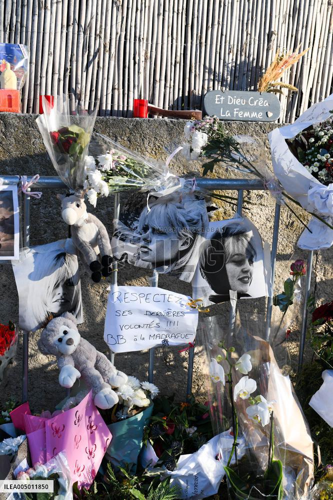 Hommage To Brigitte Bardot Outside Her House - Saint Tropez