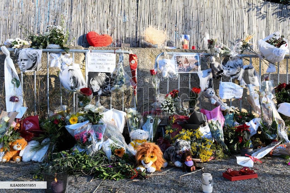 Hommage To Brigitte Bardot Outside Her House - Saint Tropez