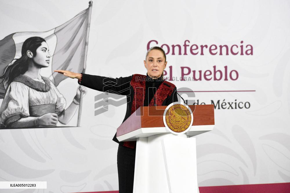 Mexico’s President Claudia Sheinbaum News Conference - Mexico City