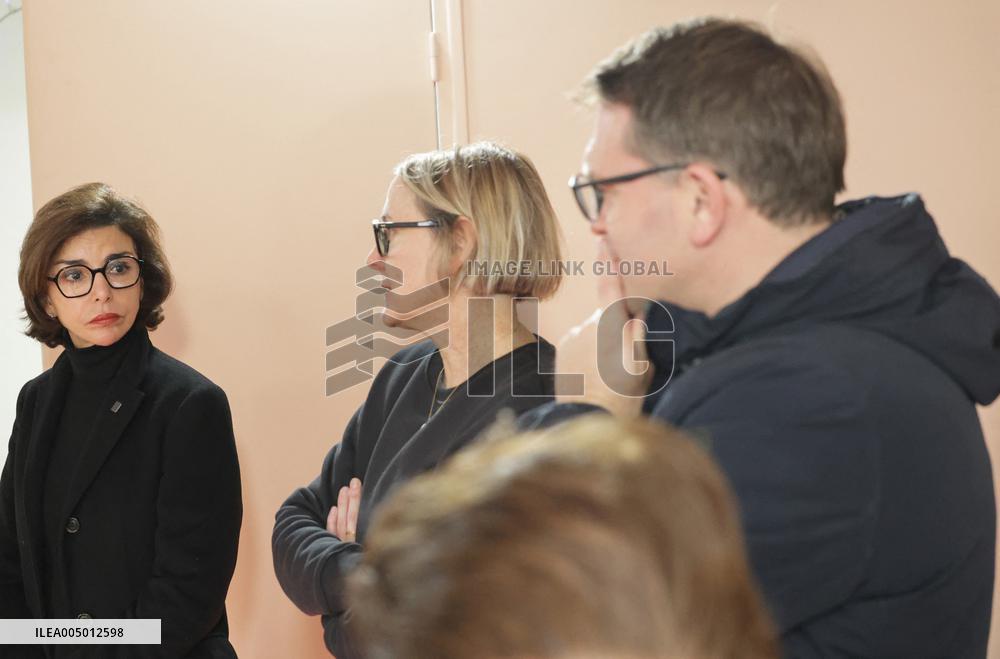 Exclu - Rachida Dati Visits the Emmaus Berthier Center - Paris