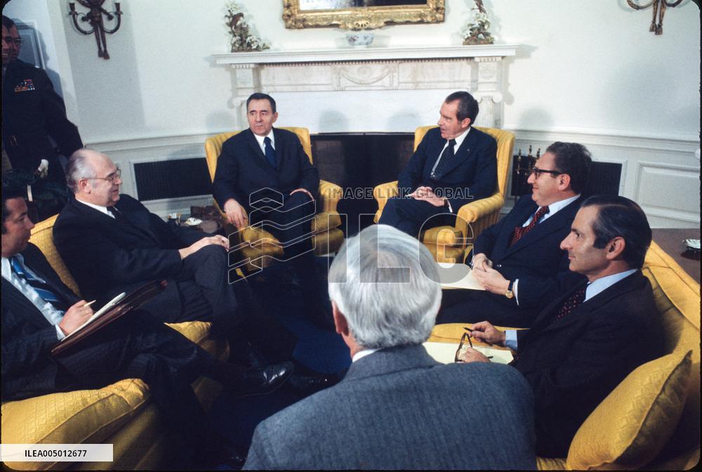 Nixon Meets Gromyko in the Oval Office
