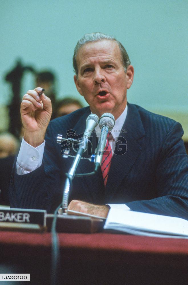 US Secretary of State James A Baker III Testifies on Iraq