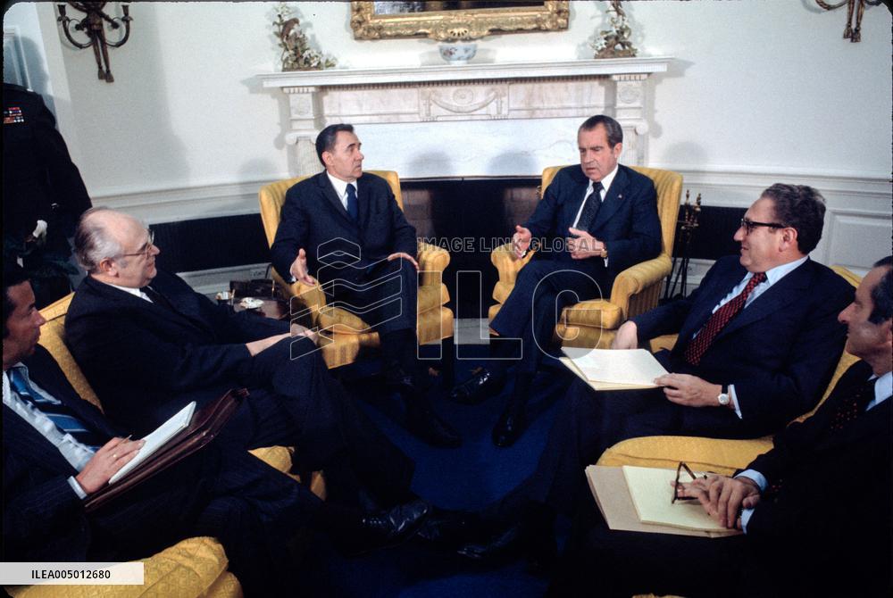 Nixon Meets Gromyko in the Oval Office
