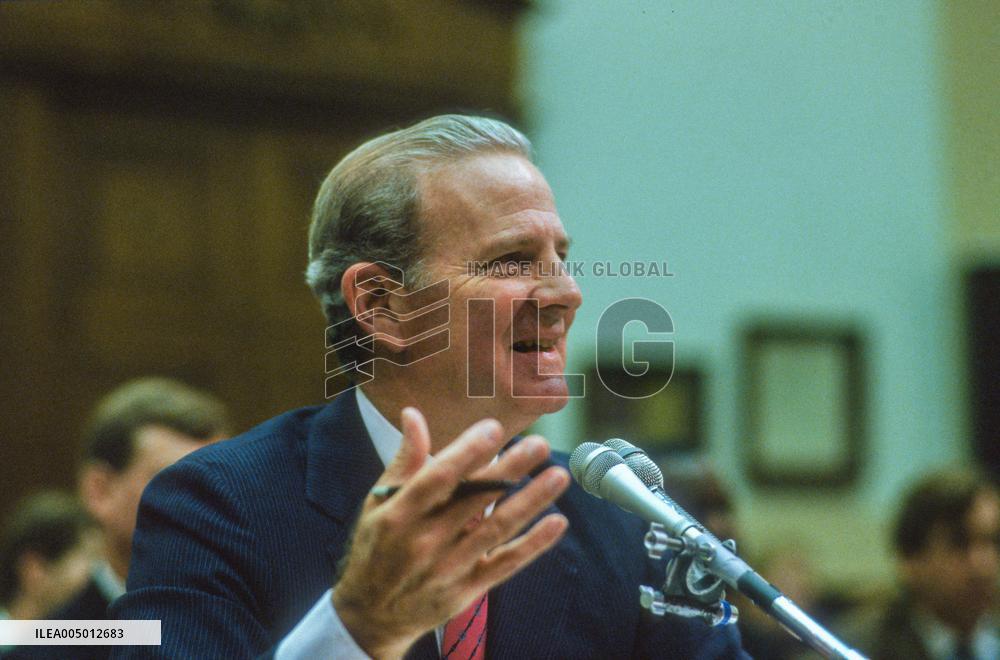 US Secretary of State James A Baker III Testifies on Iraq