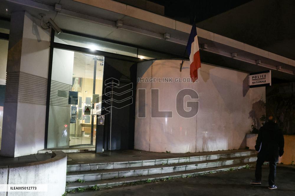 French Interior Minister Visits Police Before New Year's Eve - Suburb of Paris