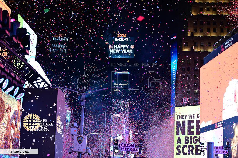 2026 New Years Day in Times Square