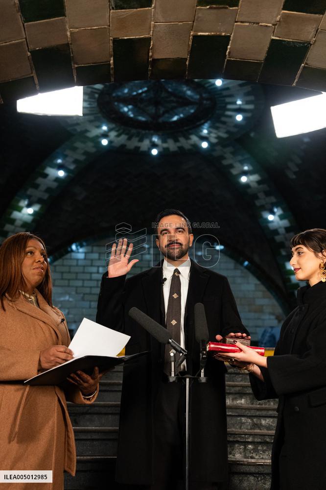 Mamdami Sworn-In as NYC Mayor