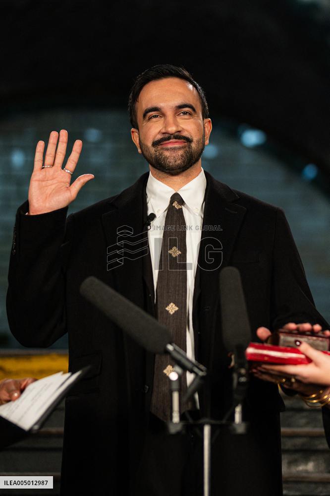 Mamdami Sworn-In as NYC Mayor