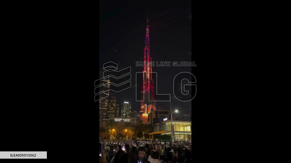 UAE: Dubai Welcomes New Year With Burj Khalifa Fireworks