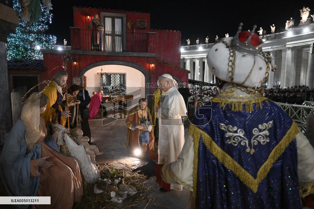 Pope Leo XIV Visits The Nativity Scene - Vatican