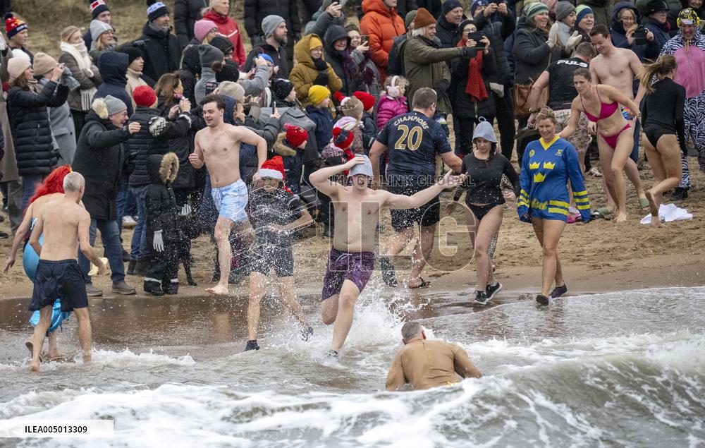 SWEDEN NEW YEAR'S DIVE