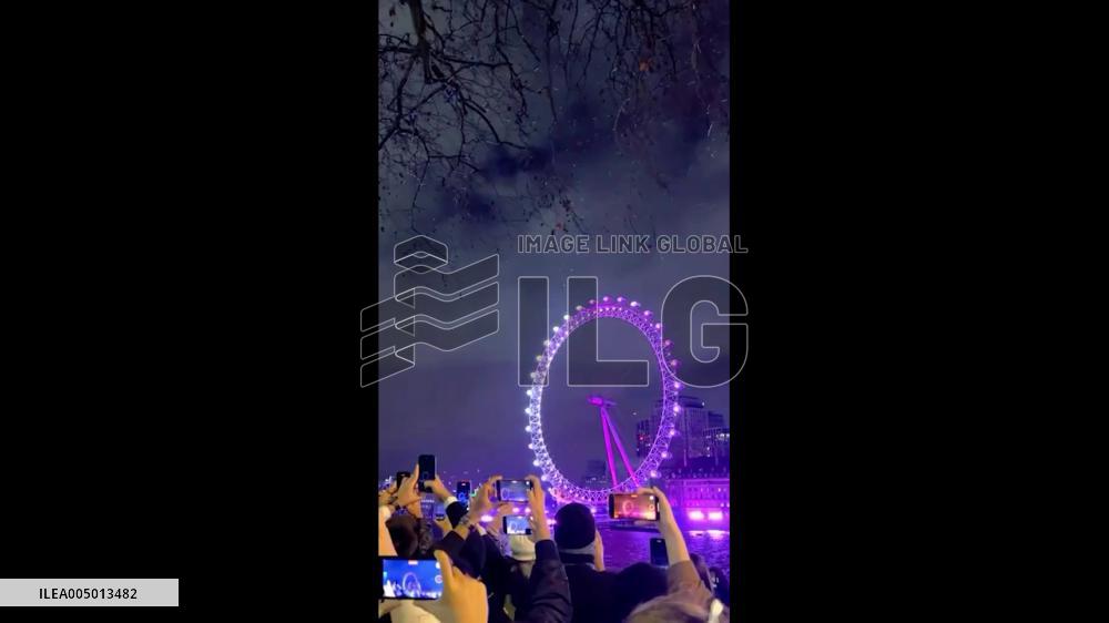 UK: London Welcomes New Year of 2026 with Fireworks Display Along the Thames
