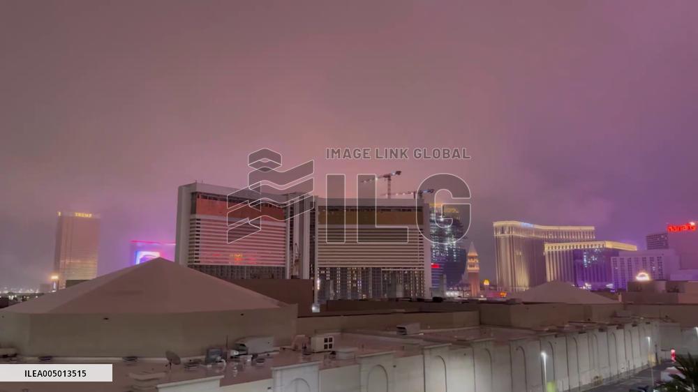 US: Dense Fog Blankets Las Vegas Valley on New Year’s Day