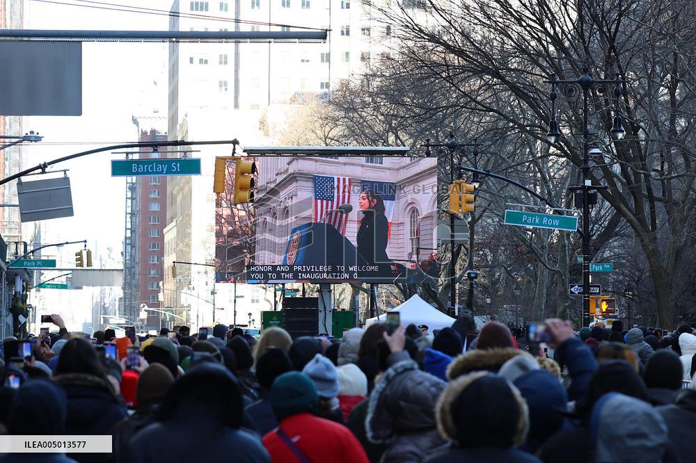 Inauguration of Mayor-Elect Zohran Mamdani - NYC
