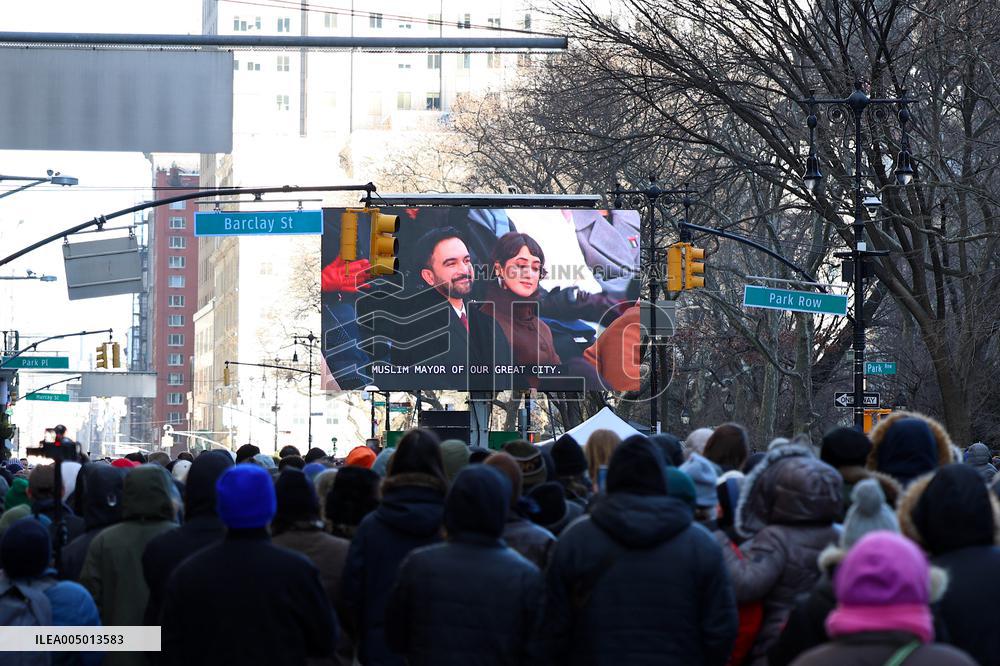 Inauguration of Mayor-Elect Zohran Mamdani - NYC