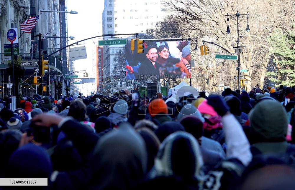 Inauguration of Mayor-Elect Zohran Mamdani - NYC