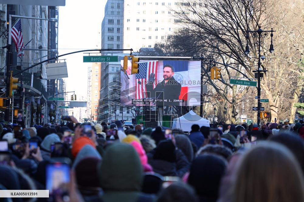 Inauguration of Mayor-Elect Zohran Mamdani - NYC