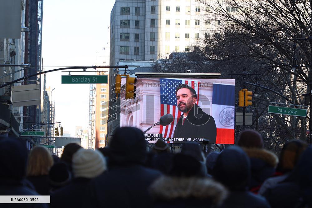 Inauguration of Mayor-Elect Zohran Mamdani - NYC