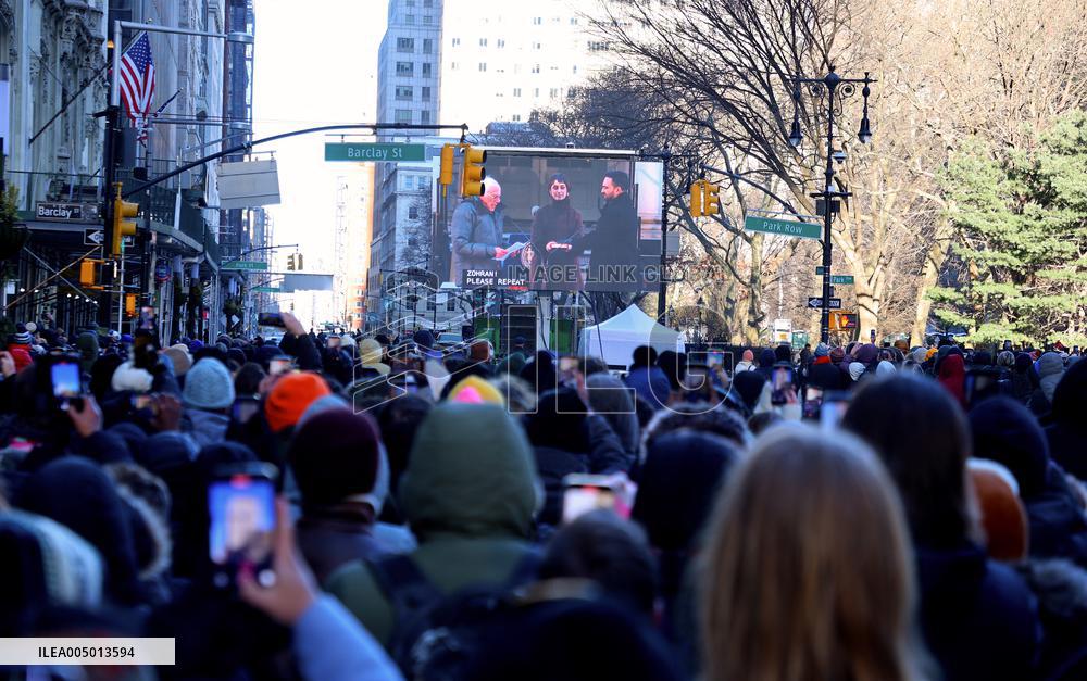 Inauguration of Mayor-Elect Zohran Mamdani - NYC