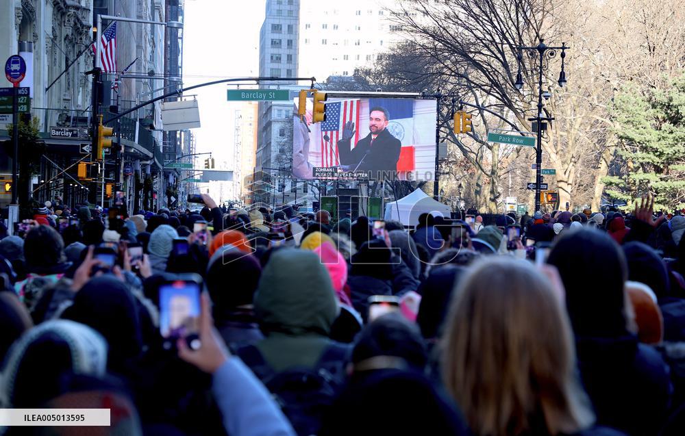 Inauguration of Mayor-Elect Zohran Mamdani - NYC