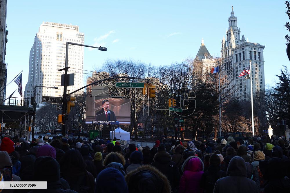 Inauguration of Mayor-Elect Zohran Mamdani - NYC