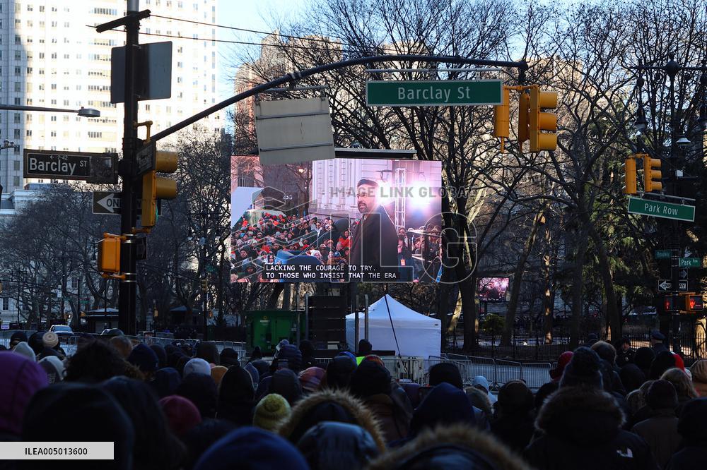 Inauguration of Mayor-Elect Zohran Mamdani - NYC