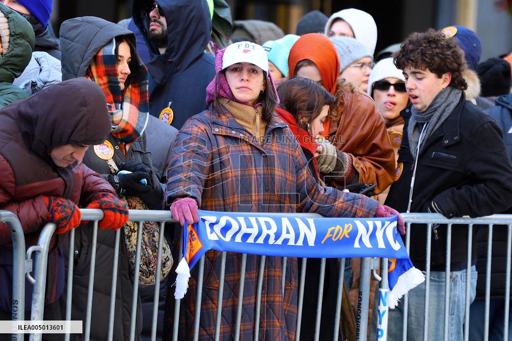 Inauguration of Mayor-Elect Zohran Mamdani - NYC