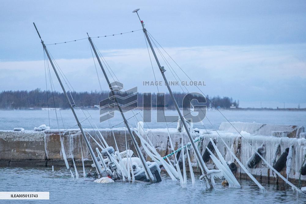 The aftermath of the storm