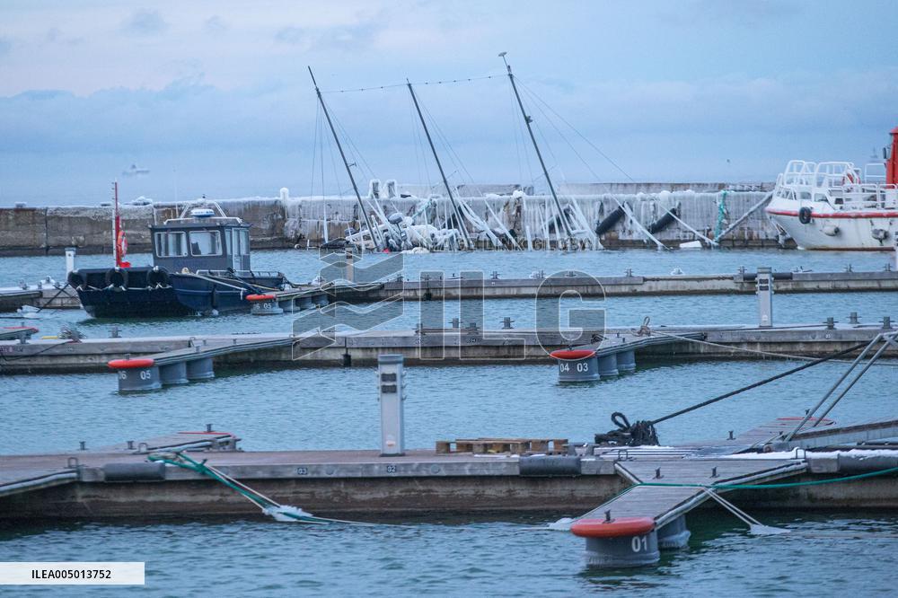 The aftermath of the storm