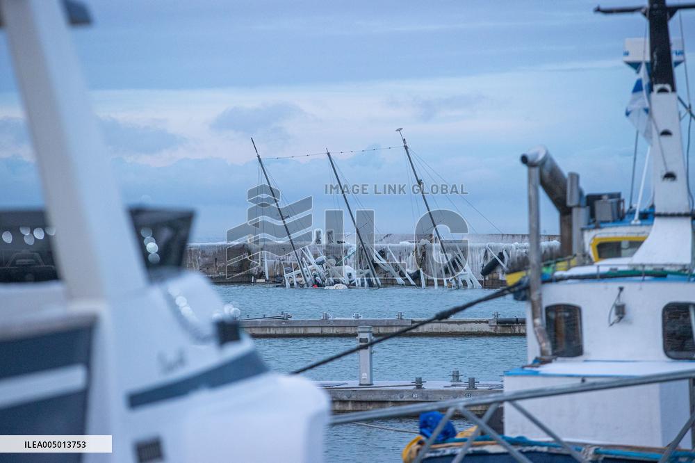 The aftermath of the storm