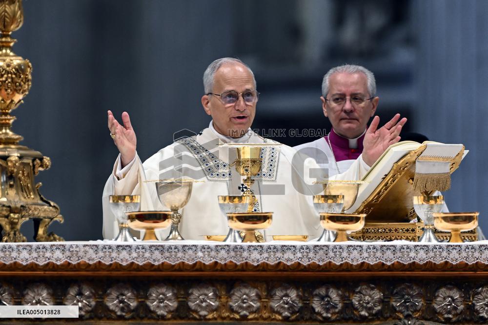 Pope Leo XIV Celebrates New Year's Day Mass - Vatican