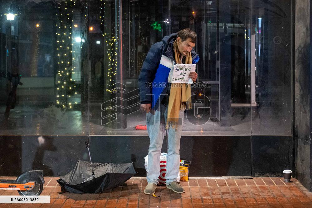 Homeless on The Street - San Francisco