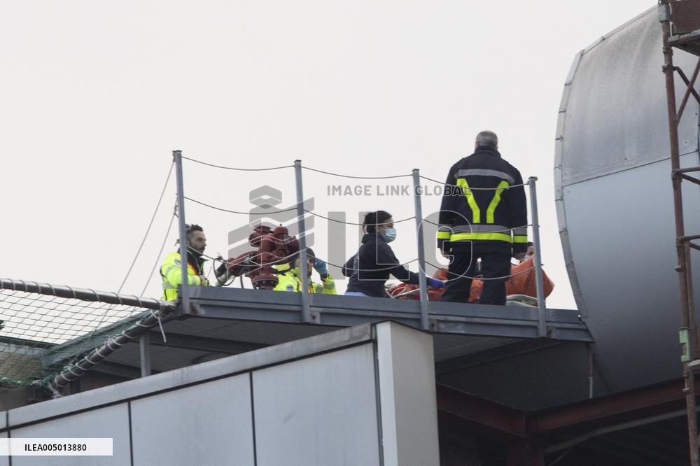 Victims of The Crans-Montana Fire Arrive by Helicopter - Milan