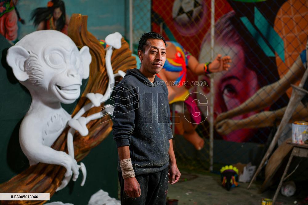 Miguel Mejia the Artisan Behind Twenty Years Crafting the Black and Whites Carnival - Carnaval de Negros y Blancos 2026