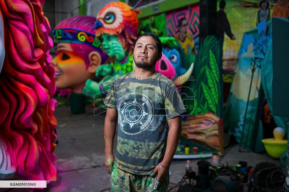 Miguel Mejia the Artisan Behind Twenty Years Crafting the Black and Whites Carnival - Carnaval de Negros y Blancos 2026