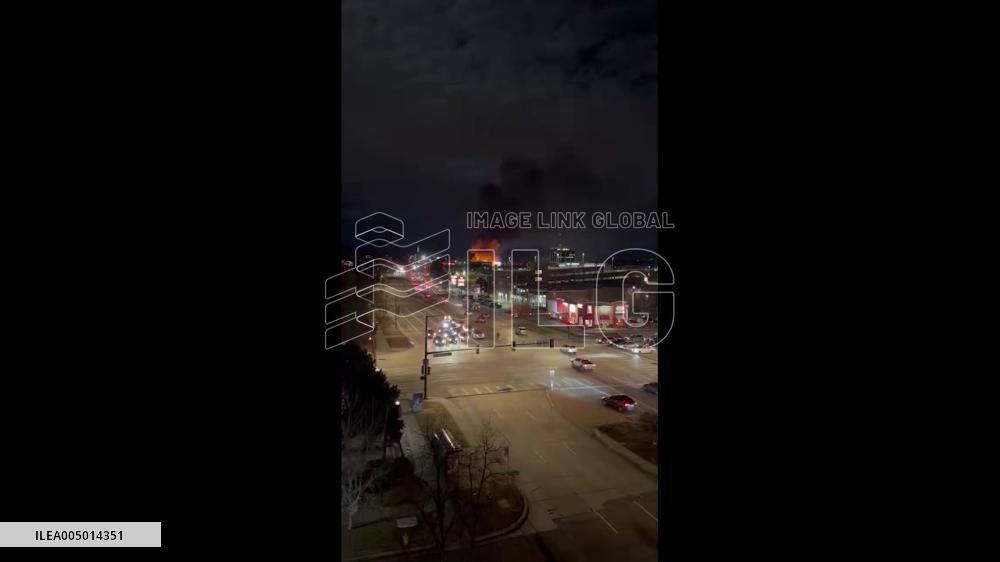 US: Massive Structure Fire Reported Near Glendale in Denver