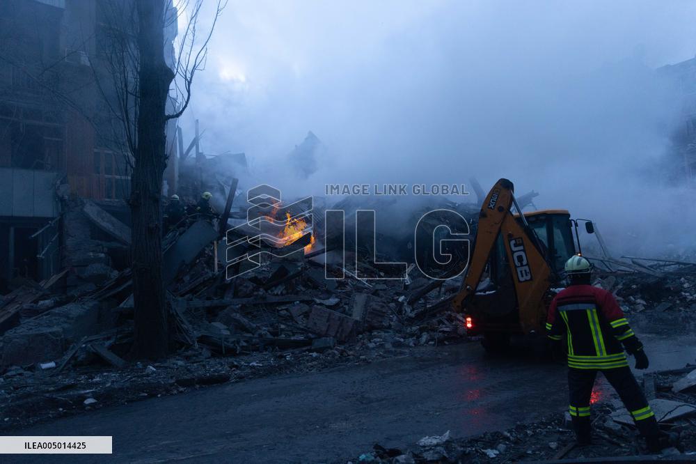 Russian Forces Strike Residential Areas Of Kharkiv - Ukraine