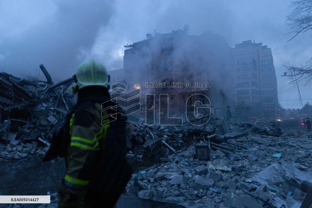 Russian Forces Strike Residential Areas Of Kharkiv - Ukraine