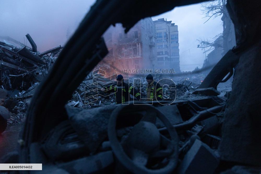 Russian Forces Strike Residential Areas Of Kharkiv - Ukraine